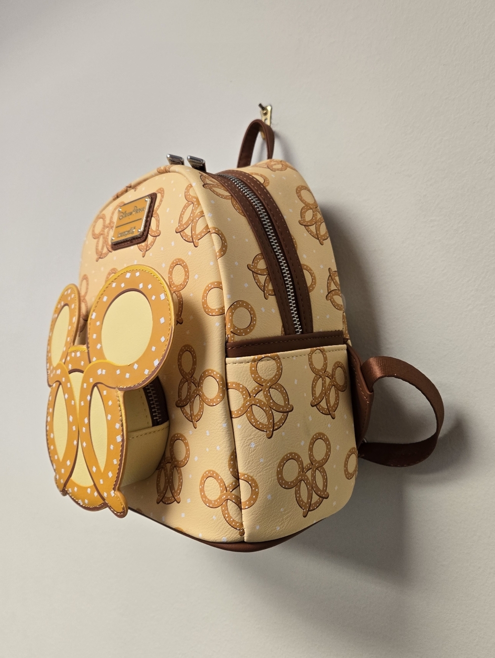 Loungefly Disney Parks Mickey Mouse Pretzel Backpack - Picture 5 of 10